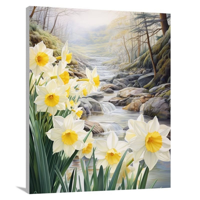 Daffodil Serenity - Canvas Print