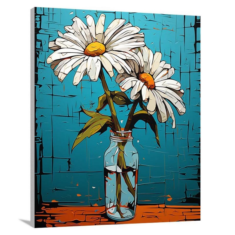 Daisy's Resilience - Pop Art - Canvas Print