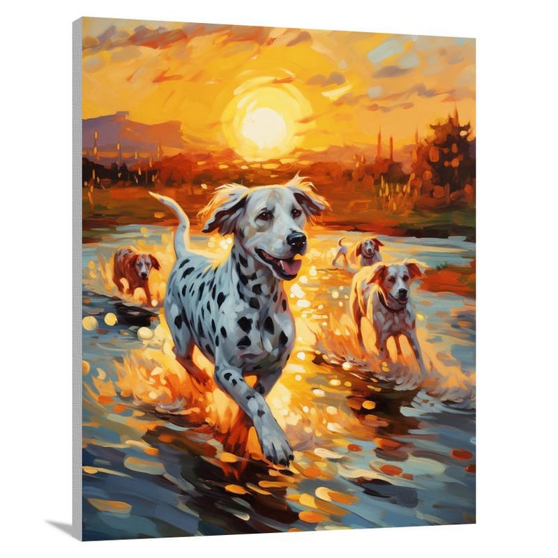 Dalmatian Dreams - Impressionist - Canvas Print