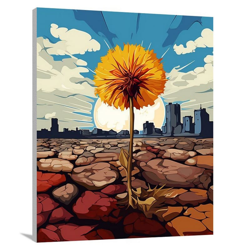 Dandelion's Resilience - Canvas Print