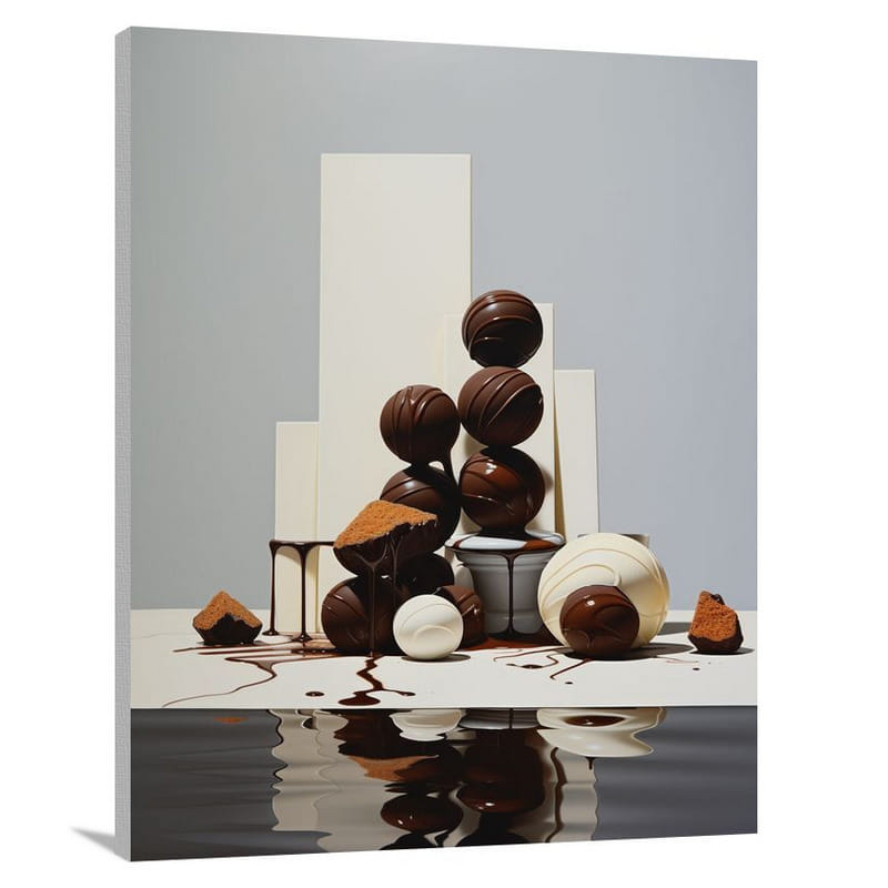 Decadent Delights: Chocolate Symphony - Canvas Print