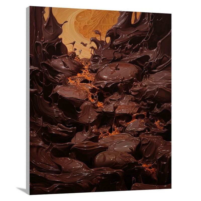 Decadent Temptation: Chocolate Delights - Canvas Print