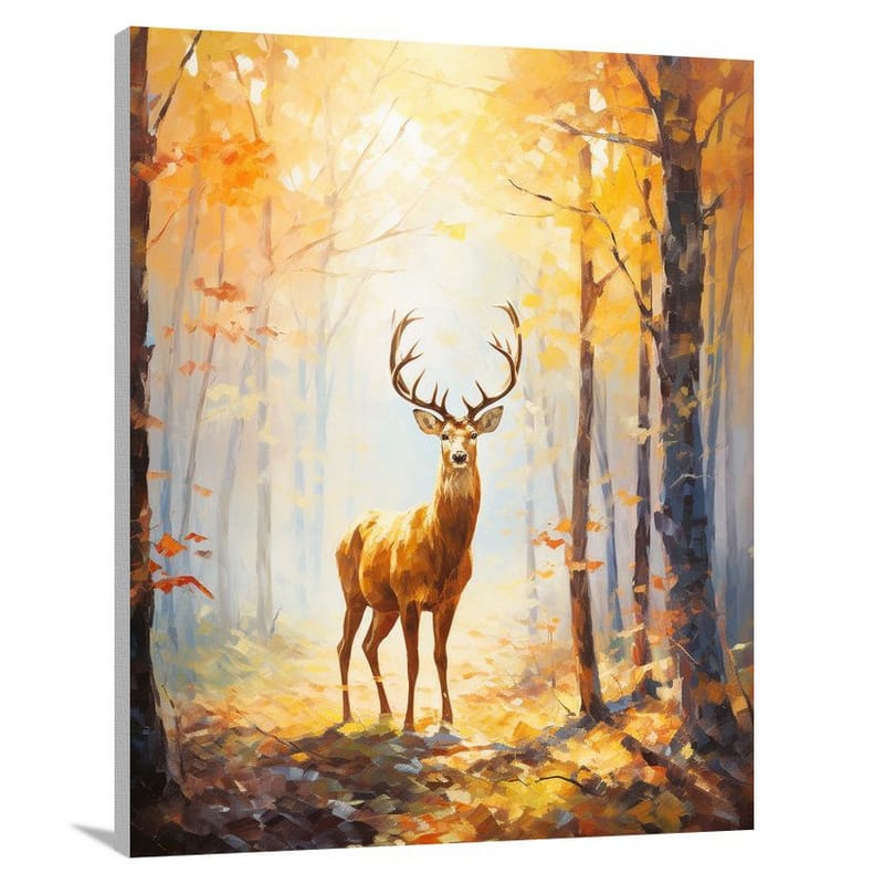 Deer in Autumn - Canvas Print
