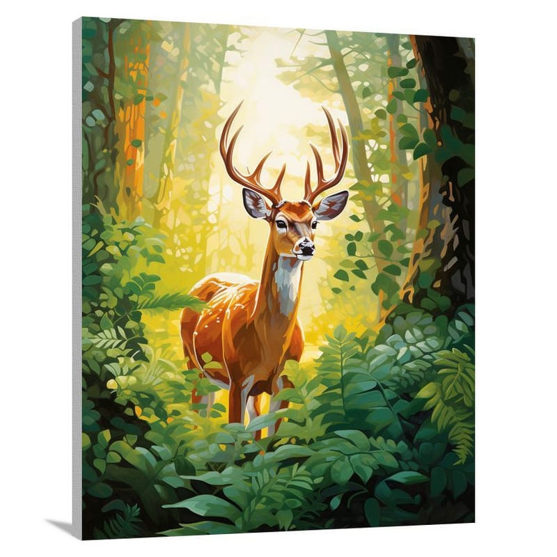 Deer's Serenity - Canvas Print