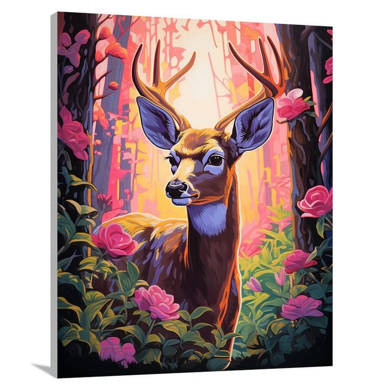 Deer's Whispers - Canvas Print