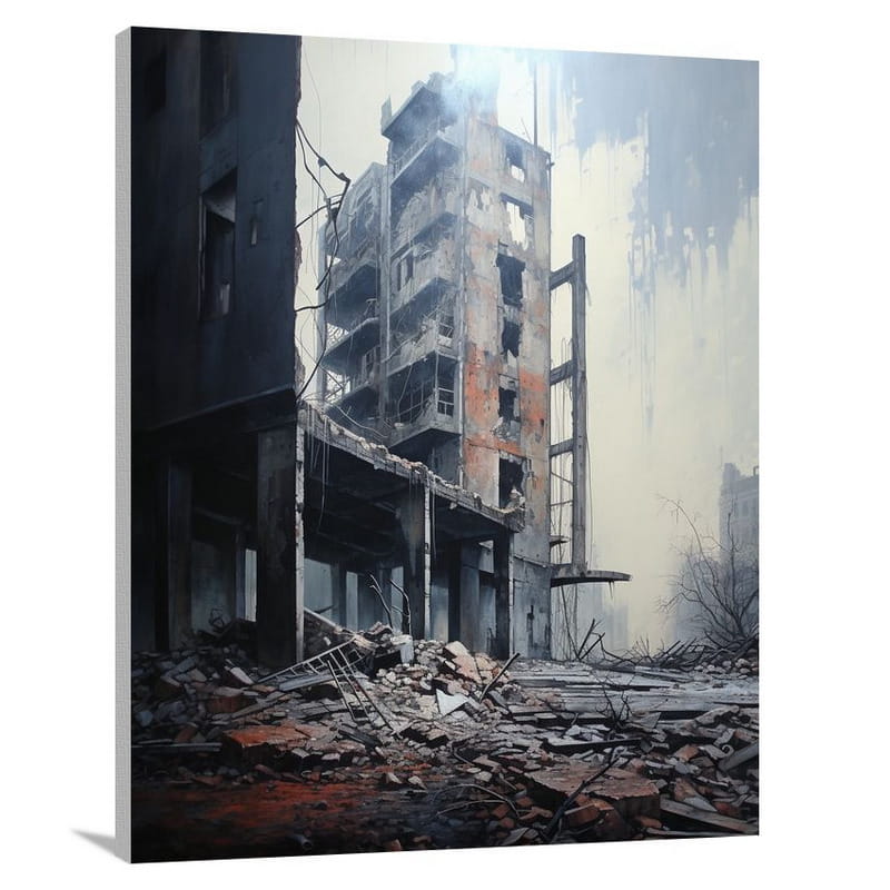 Dereliction: A Decaying Legacy - Canvas Print