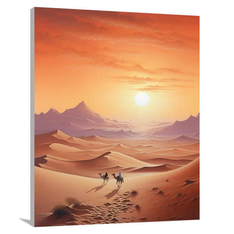 Desert Serenity: Moroccan Culture - Canvas Print