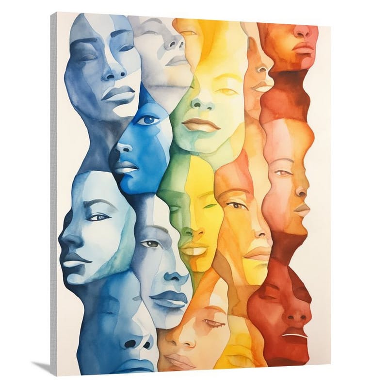 Diversity Unveiled - Watercolor - Canvas Print