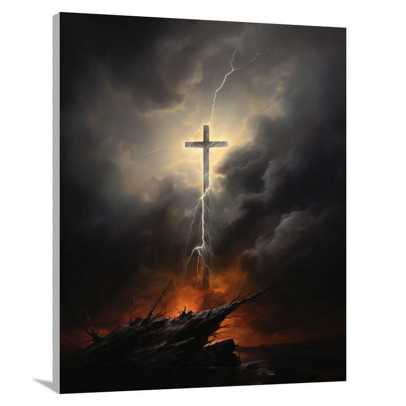Divine Tempest: Christianity Unleashed - Canvas Print