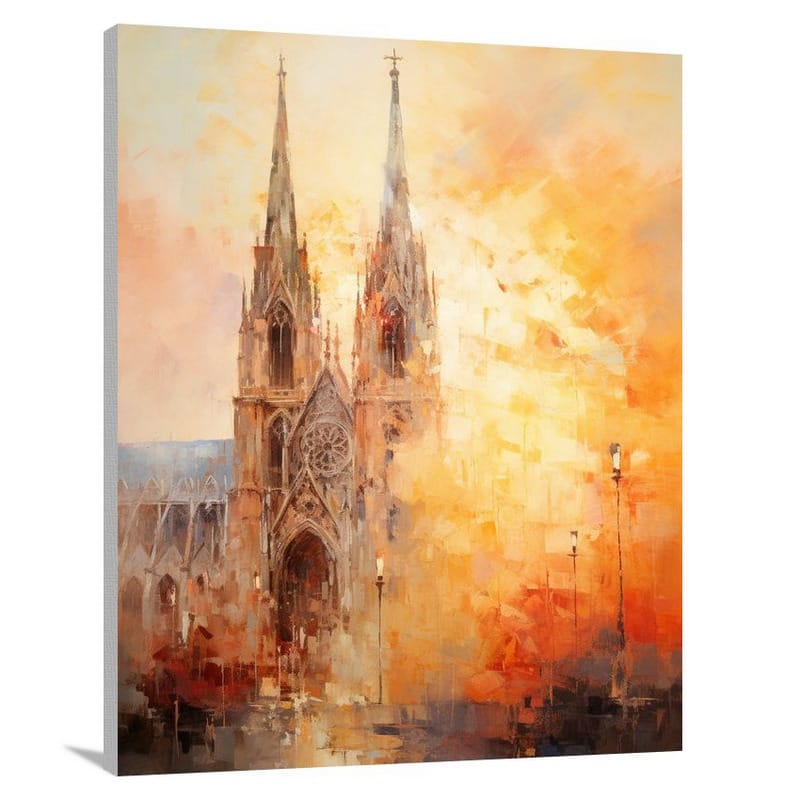 Divine Tranquility: Christianity's Sunrise - Canvas Print