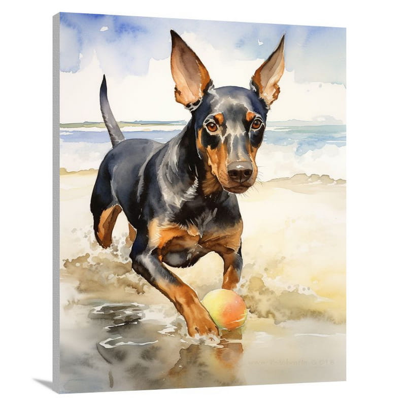 Doberman's Delight - Canvas Print