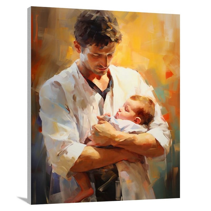 Doctor's Tender Touch - Impressionist - Canvas Print