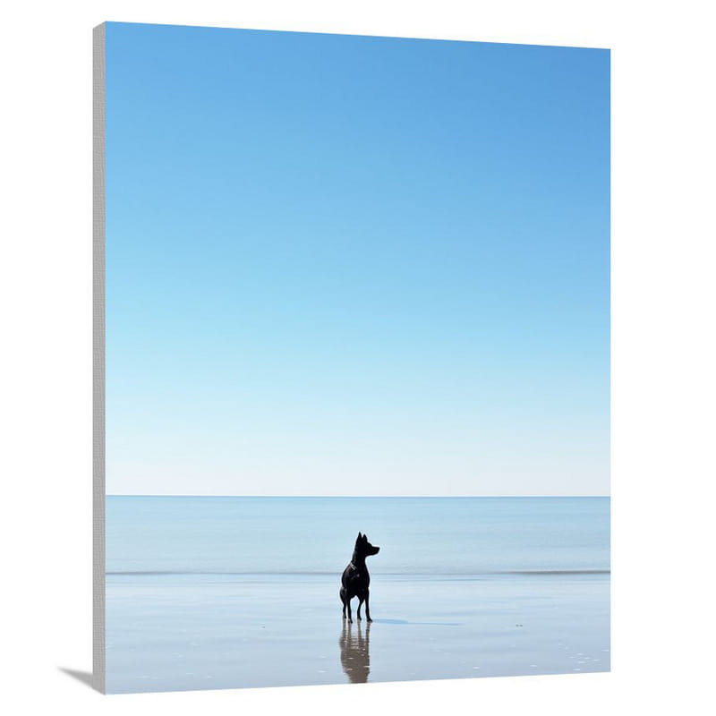 Dog Photography: Beach Bliss - Canvas Print