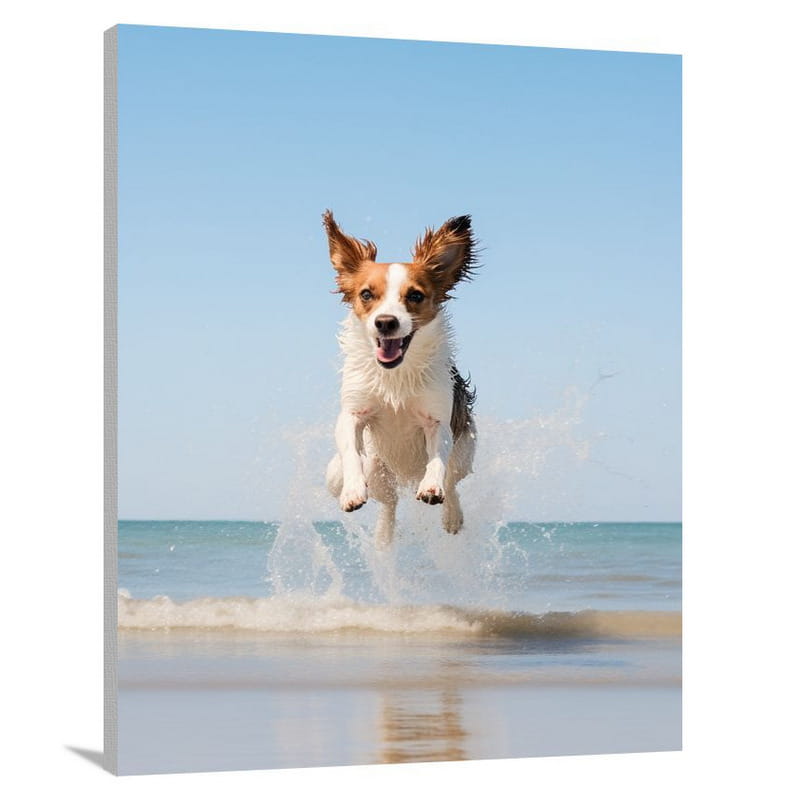 Dog Photography: Joyous Chaos - Canvas Print