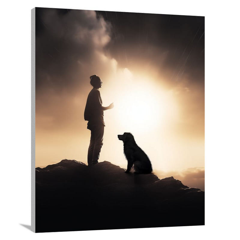 Dog Photography: Unbreakable Bond - Canvas Print