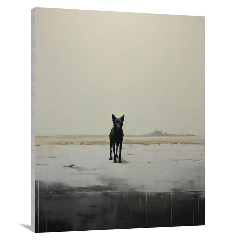 Dog's Solitude - Canvas Print