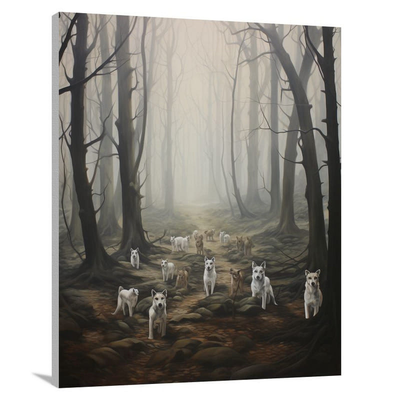 Dog Symphony - Canvas Print