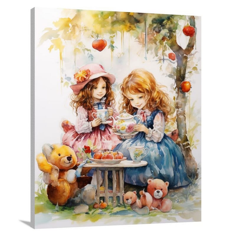 Doll's Tea Party - Canvas Print