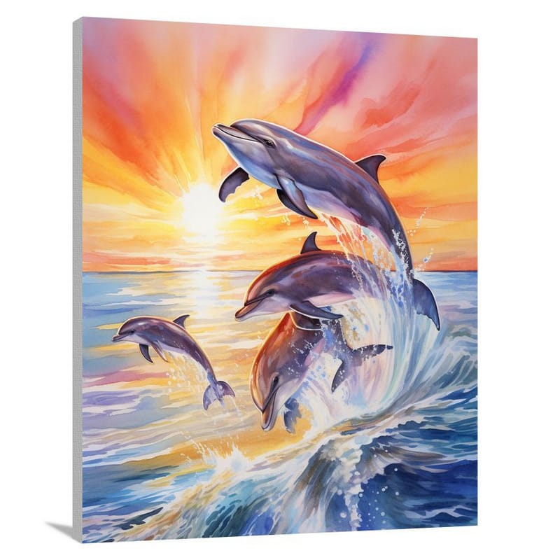 Dolphin Symphony - Canvas Print
