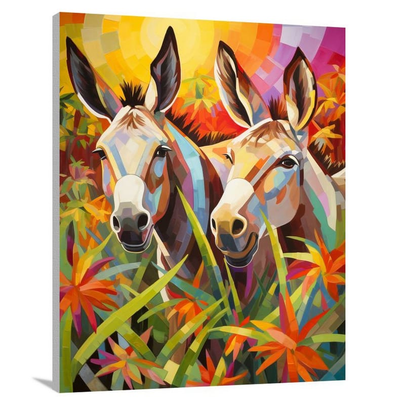 Donkey Duo - Canvas Print