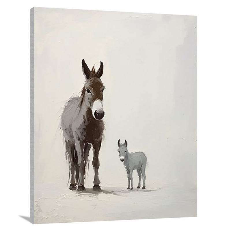 Donkey's Harmony - Minimalist - Canvas Print