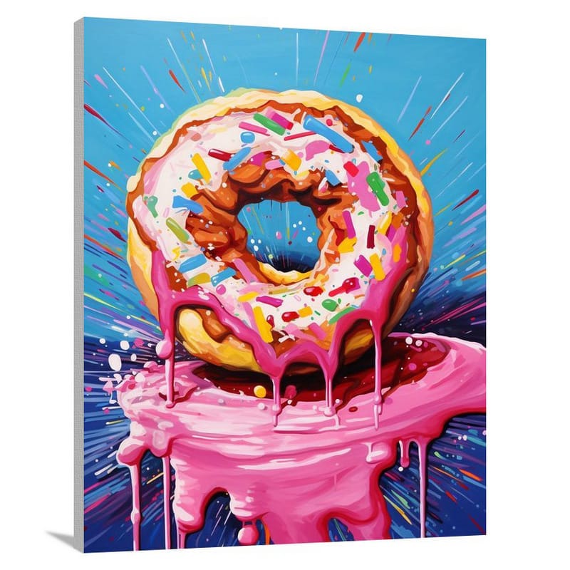 Donut - Pop Art - Canvas Print