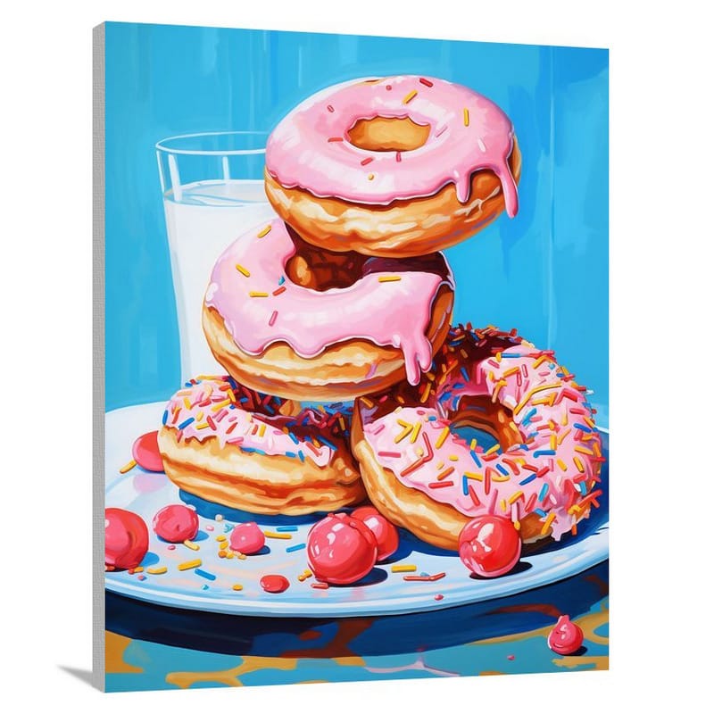 Donut - Pop Art - Pop Art - Canvas Print