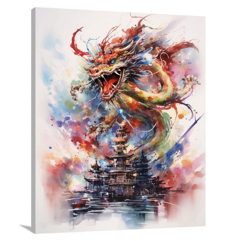 Dragon Dance: A Vibrant Celebration - Canvas Print
