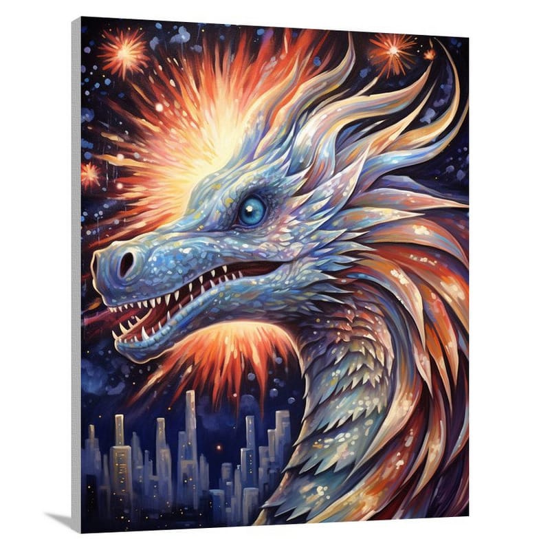 Dragon's Dance - Pop Art - Canvas Print