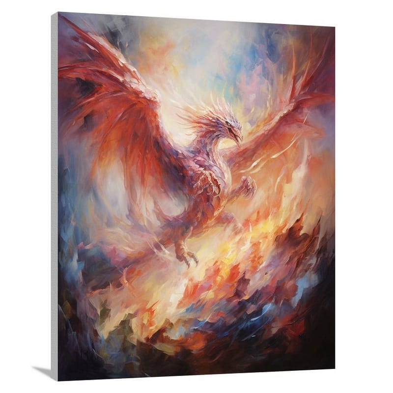 Dragon's Flight - Impressionist - Canvas Print