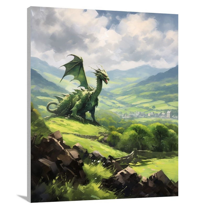 Dragon's Lair in Wales - Canvas Print
