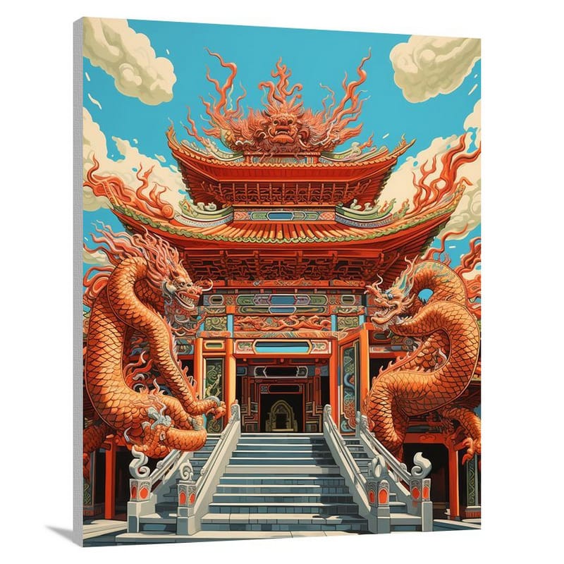 Dragon's Serenity in Taiwan - Canvas Print