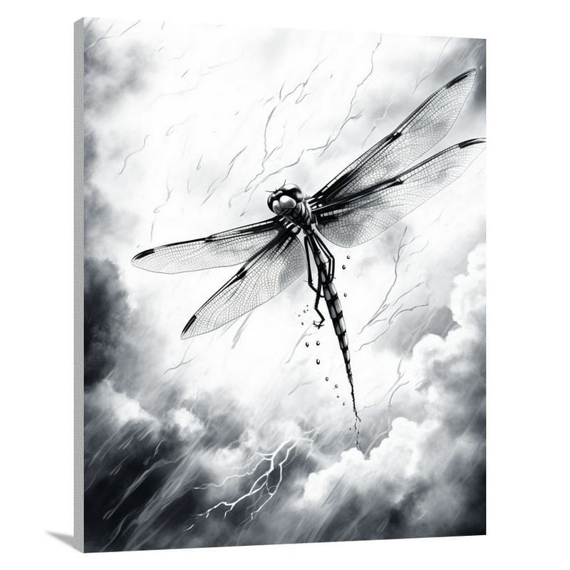 Dragonfly's Resilience - Canvas Print