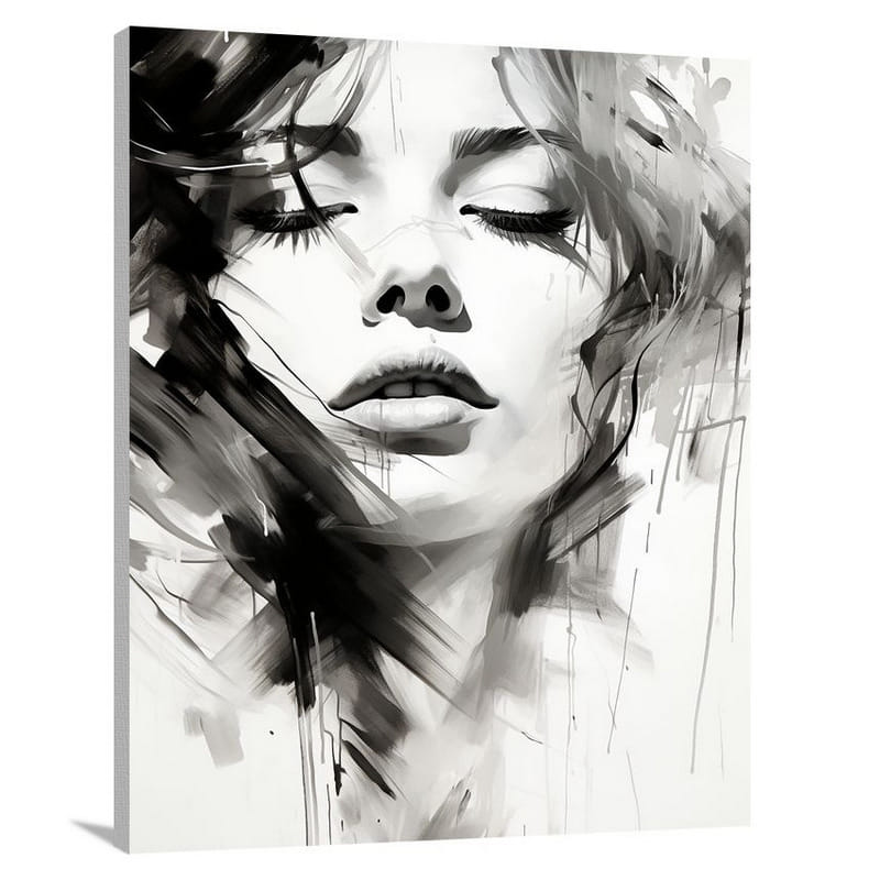 Dreams Unveiled - Black And White 2 - Canvas Print