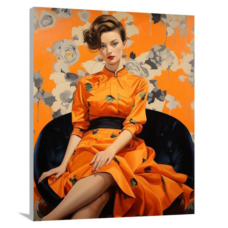 Dress Elegance - Pop Art - Canvas Print