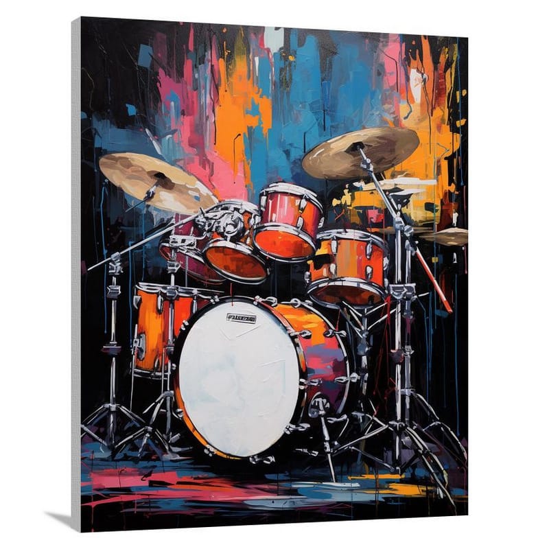 Drum - Pop Art - Canvas Print