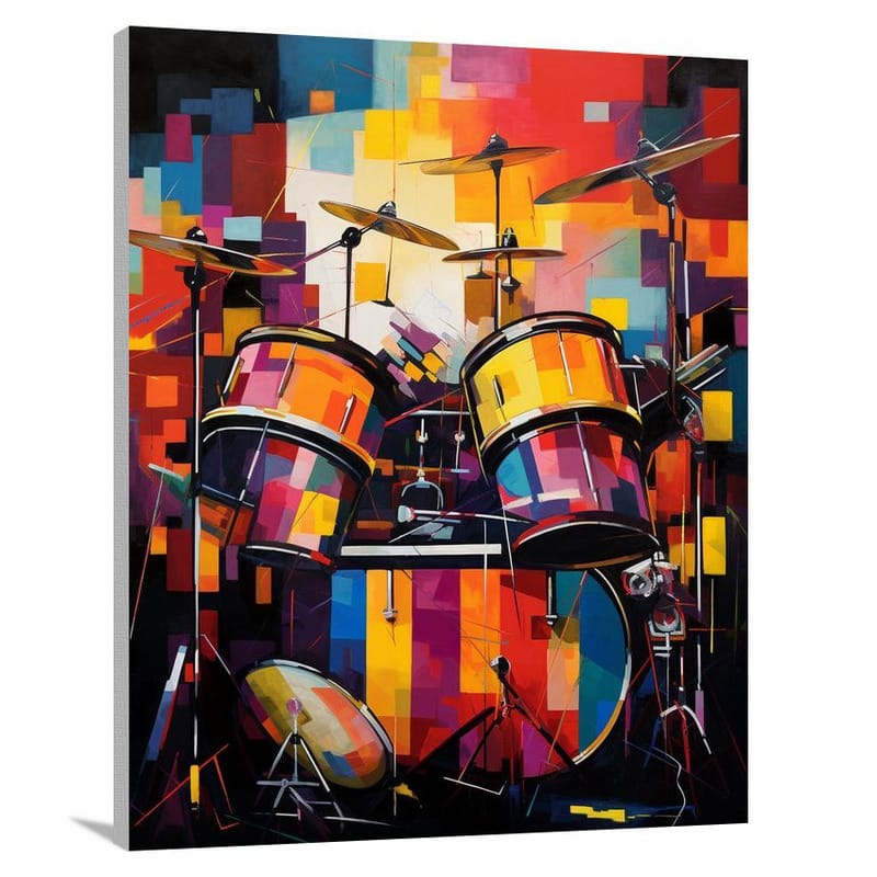 Drumming Melodies - Contemporary Art - Canvas Print