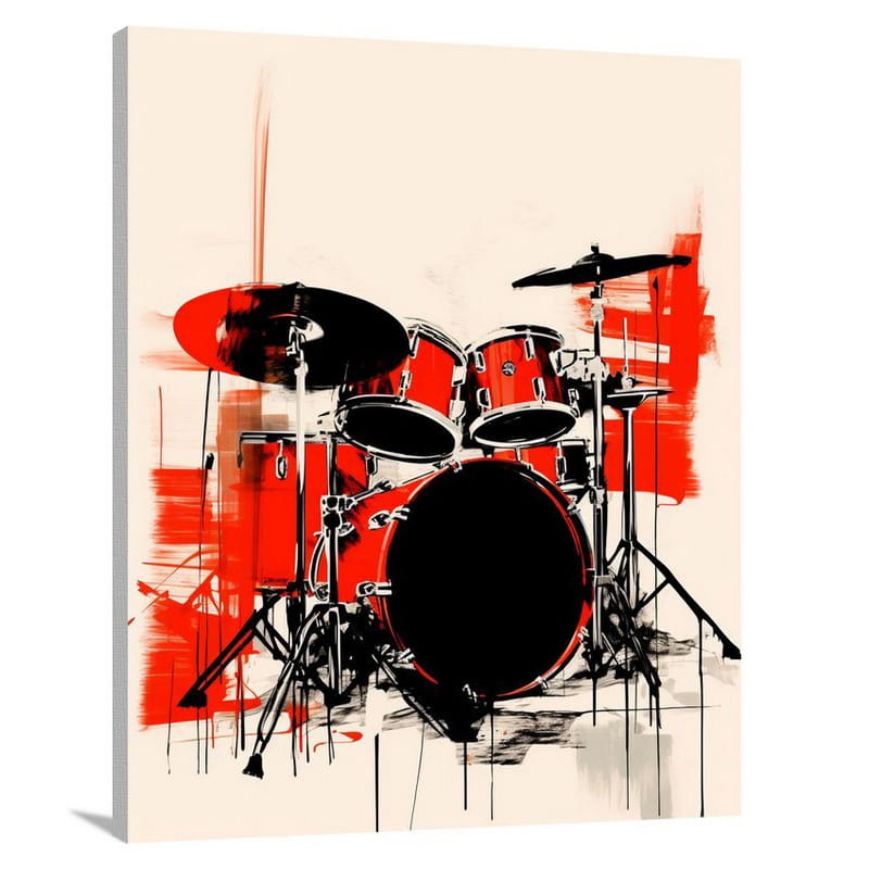 Drumming Rhythm - Canvas Print