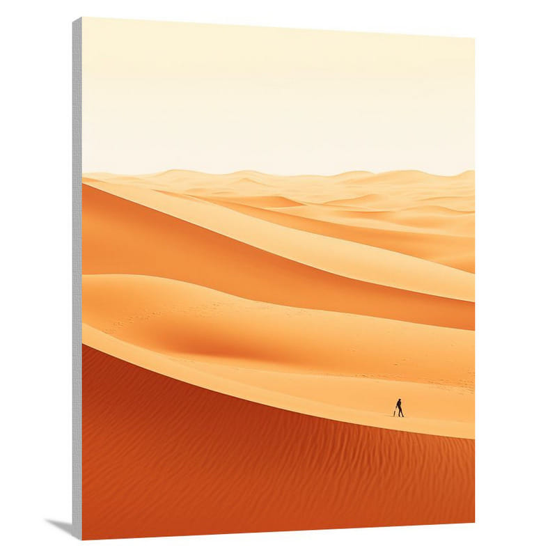 Dubai's Desert Journey - Minimalist - Canvas Print