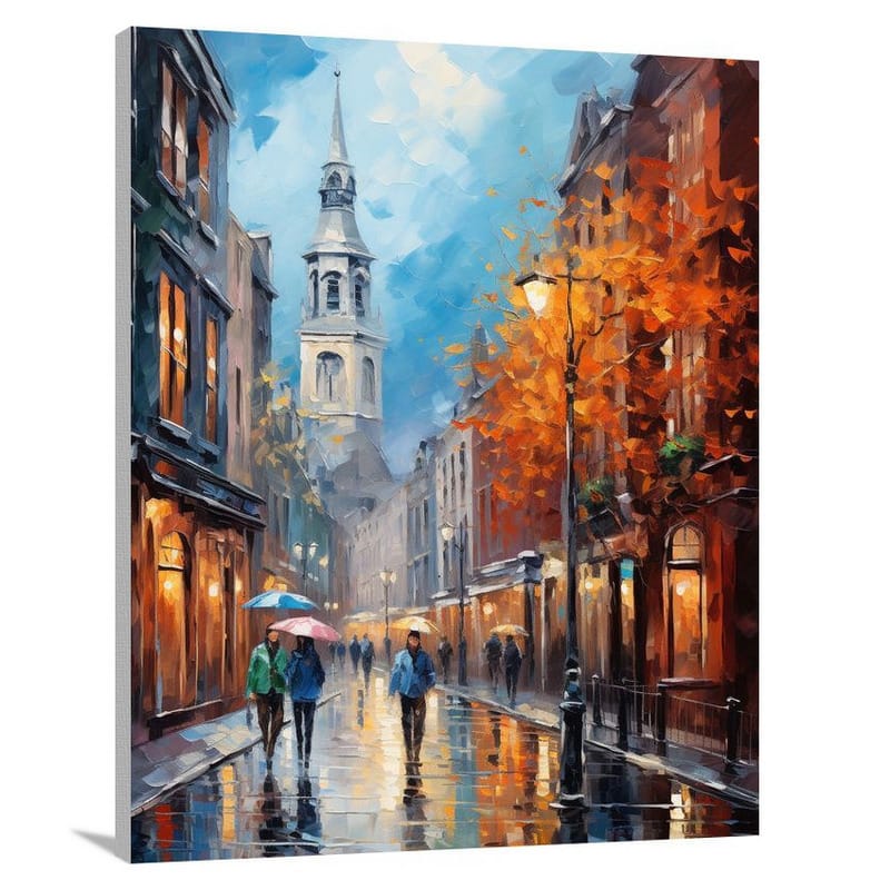 Dublin's Melodic Rain - Canvas Print
