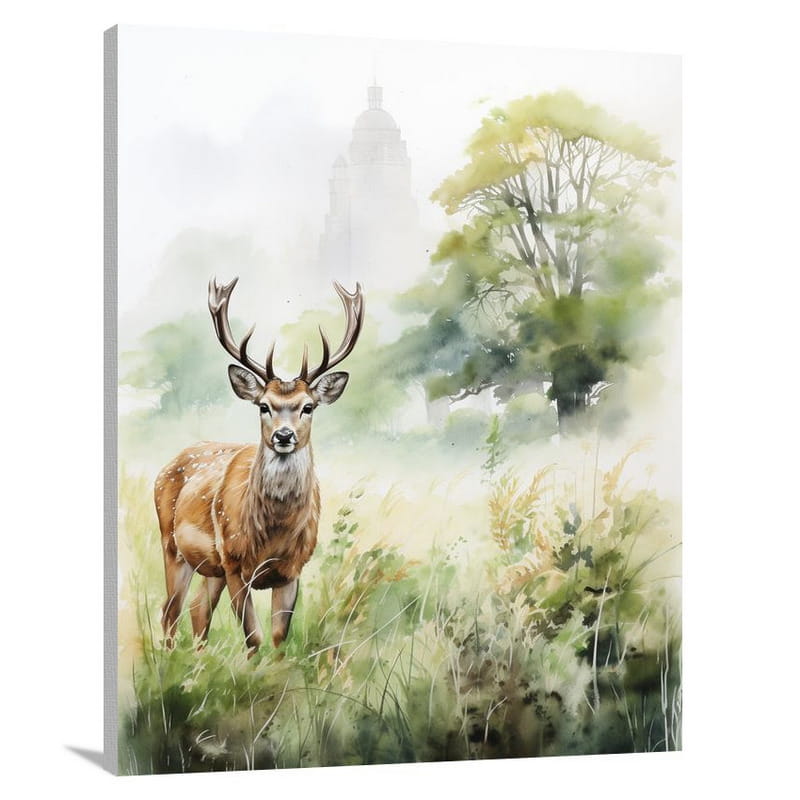 Dublin's Serene Stag - Canvas Print