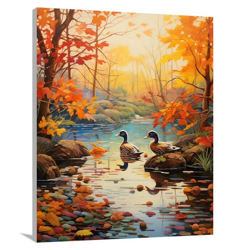 Duck's Serenade - Contemporary Art - Canvas Print
