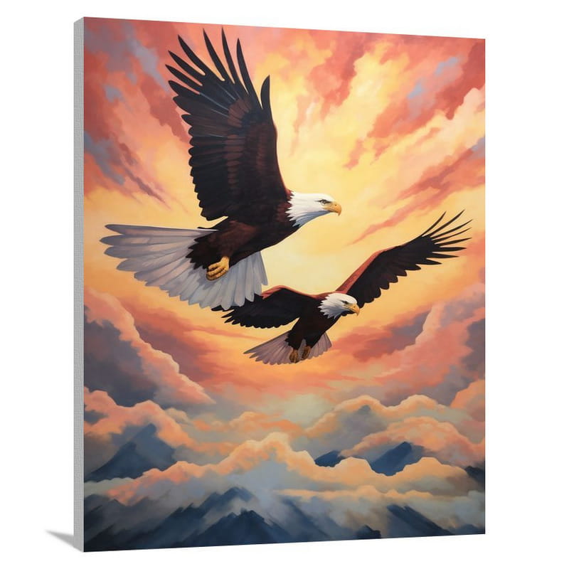 Eagle's Flight - Minimalist 2 - Canvas Print