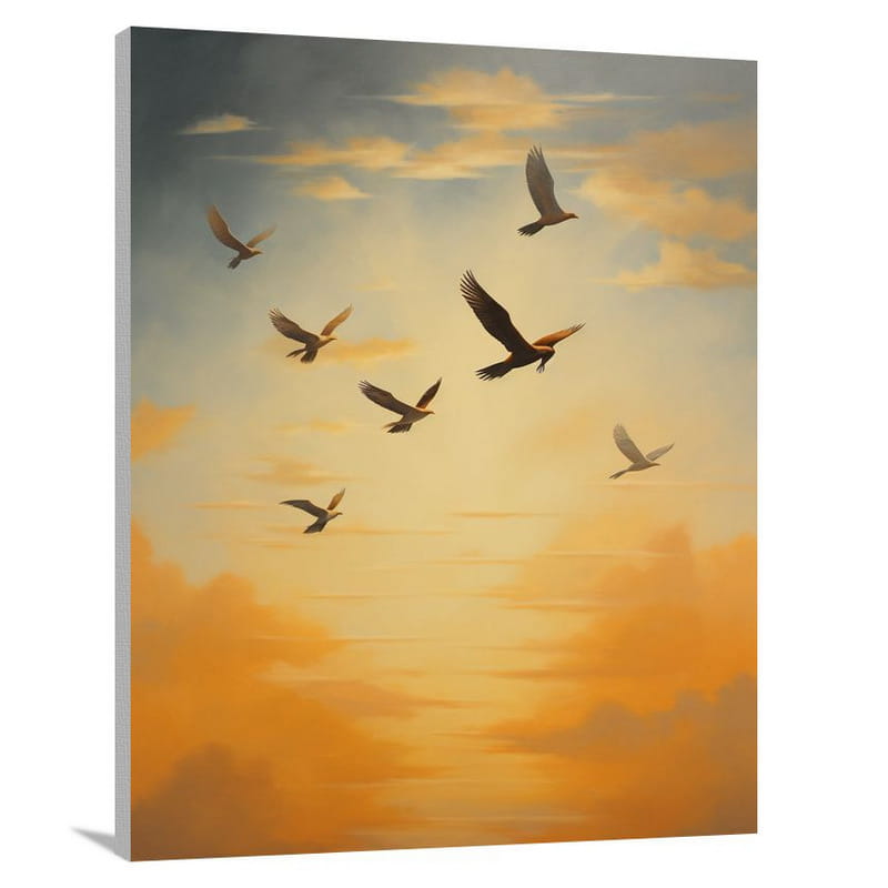 Eagle's Flight - Minimalist - Canvas Print