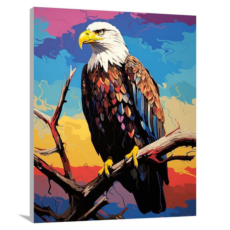 Eagle's Solitude - Pop Art - Canvas Print