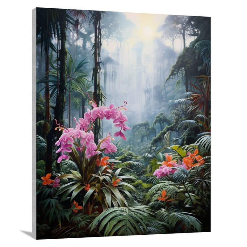 Ecuador's Enigmatic Blooms - Pop Art - Canvas Print