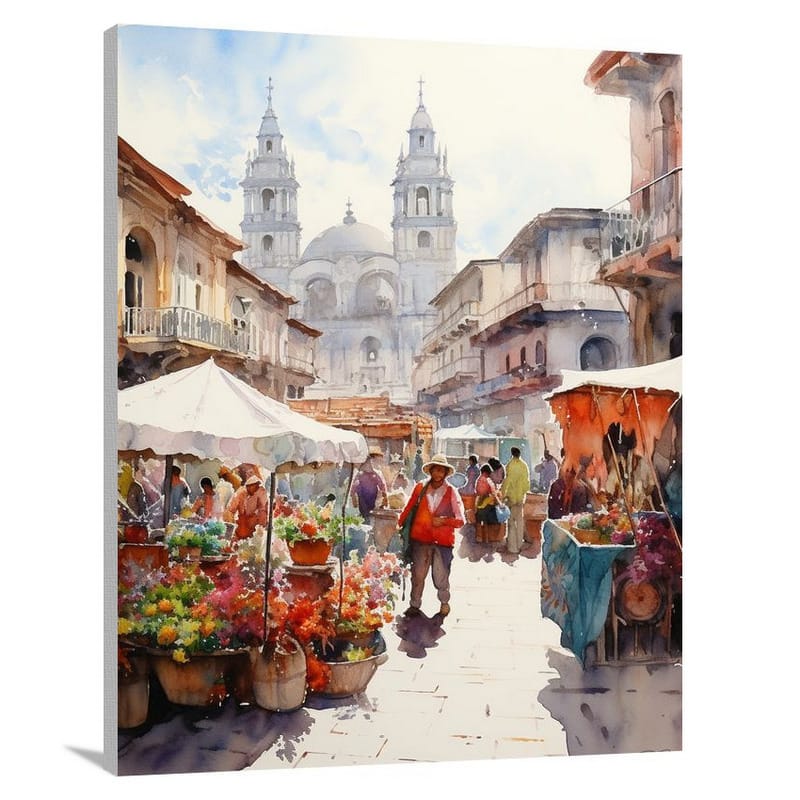 Ecuadorian Market - Canvas Print