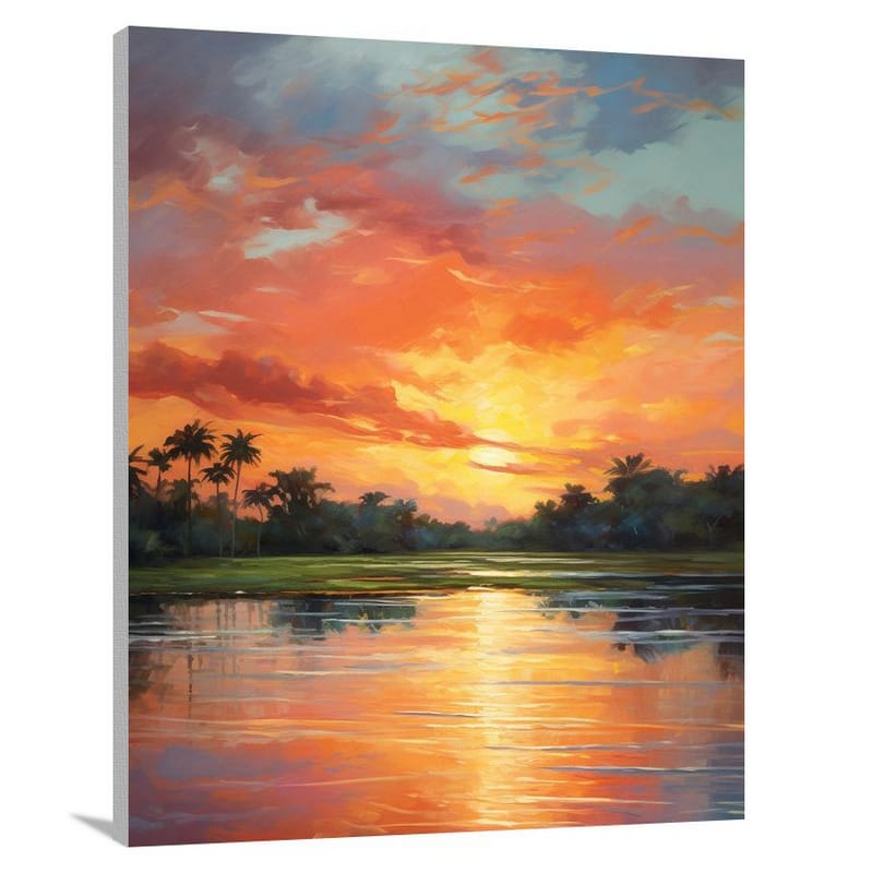Ecuadorian Sunset - Impressionist - Canvas Print