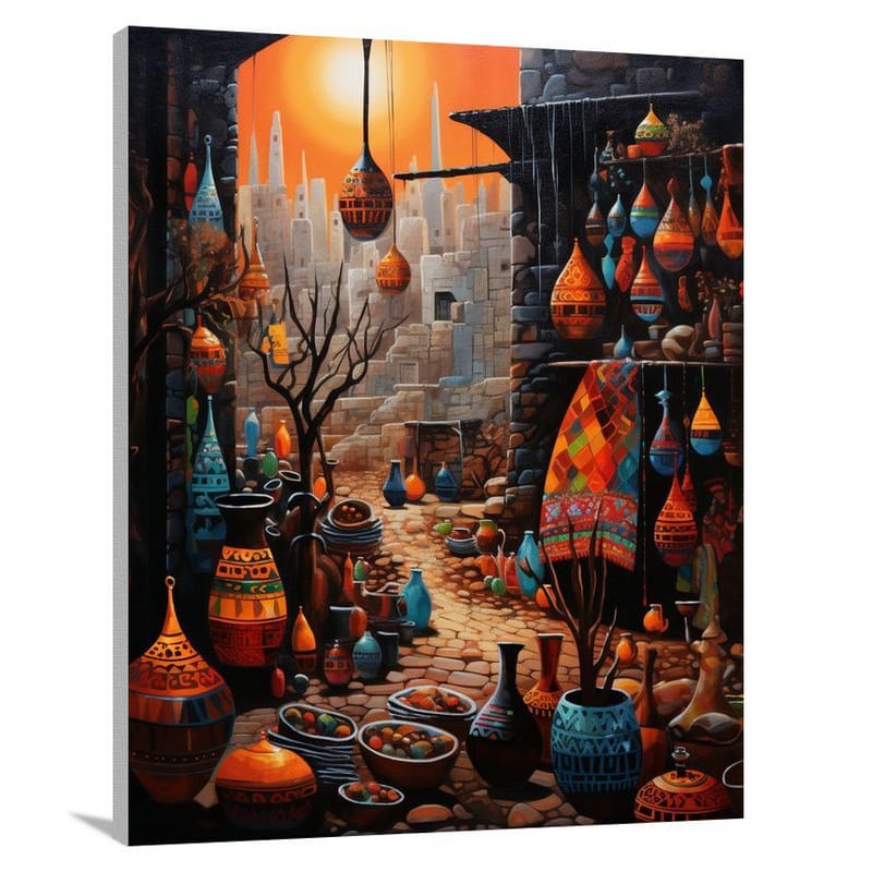 Egyptian Bazaar - Contemporary Art - Canvas Print