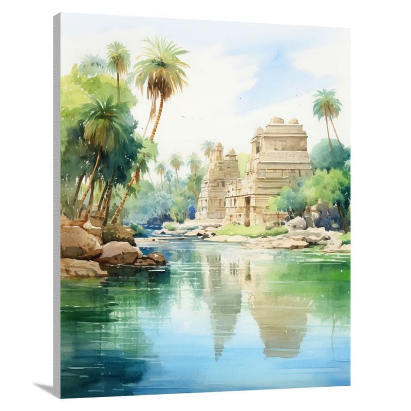 Egyptian Oasis - Canvas Print